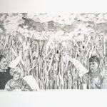 Pappas vingar - blyerts papper, 50x70 cm